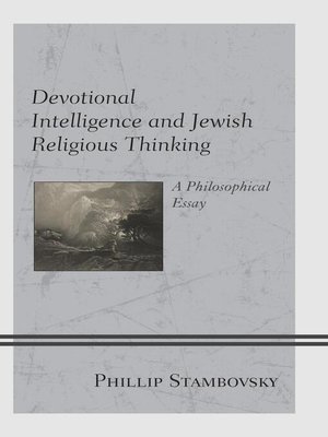 cover image of Devotional Intelligence and Jewish Religious Thinking